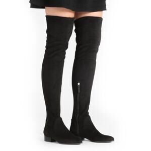 NWOT DKNY Black Over the Knee Tall Suede Boots 8.5